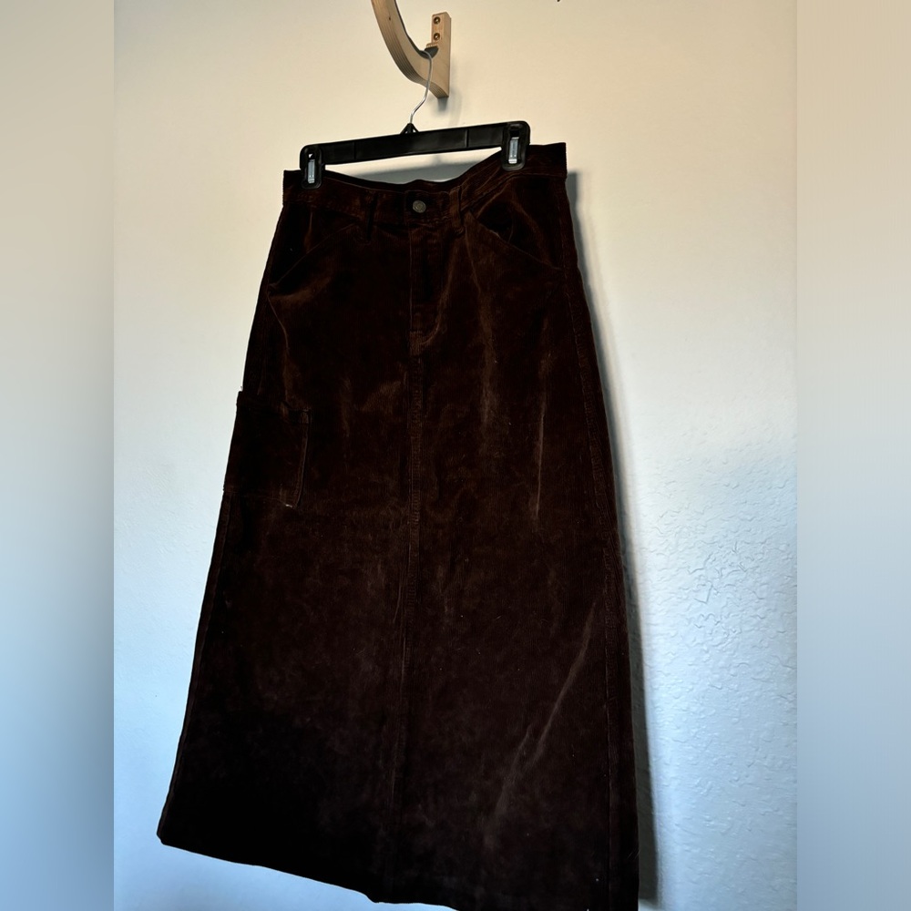 Corduroy Midi Skirt